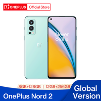 Globalna wersja OnePlus Nord 2 5G Smartphone Dimensity 1200-AI 8GB 128GB 50MP AI kamera osnowy ładunek 65 90Hz płynny wyświetlacz AMOLED 1